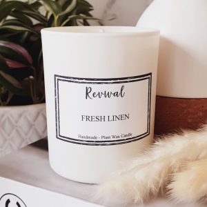 fresh linen soy candle