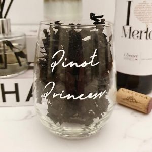 Pinot Princess Wine Glass